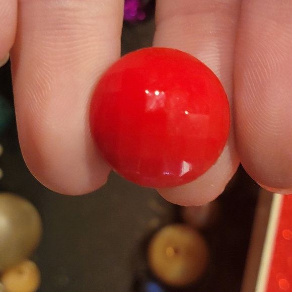 Vintage Painted Porcelain Romance  Scenes and Various Beads - Picture 12 of 13